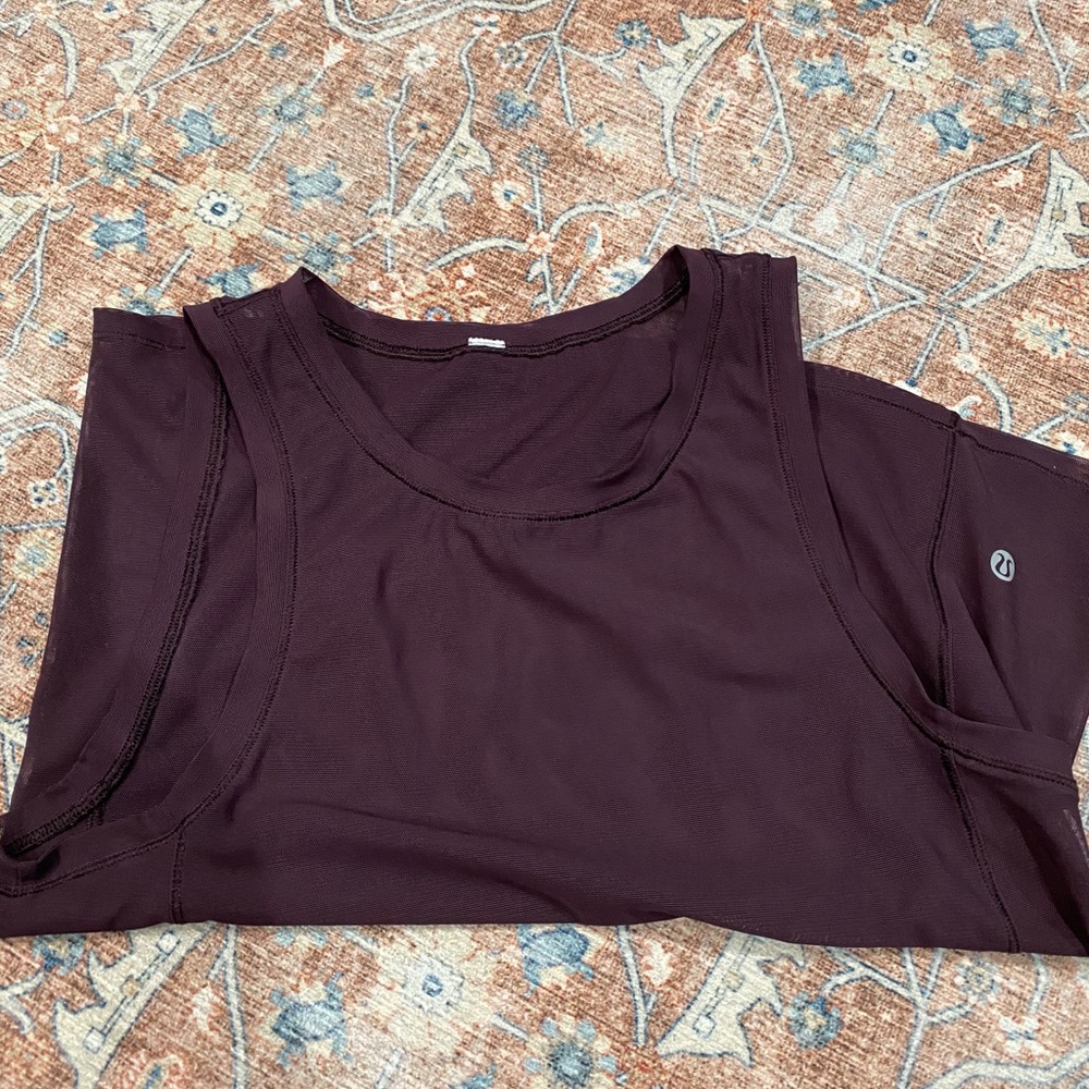 Lululemon mesh tank top